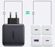 Зарядное устройство Ugreen CD226 3 х USB-C + USB-A 100 Вт GaN Черно-серое (90575_WV) - изображение 3