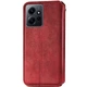 Кожаный чехол-книжка GETMAN Cubic (PU) для Xiaomi Redmi Note 12 4G Красный - изображение 2