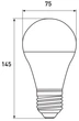 Светодиодная лампа с аккумулятором EUROLAMP A70 12W 4500K 220V E27 с держателем 2 шт (LED-A70-12274(EM)(2)) - изображение 6