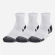 Набор мужских носков коротких Under Armour UA Performance Tech 3pk Qtr 1379510-100 XL 3 пары Белый (196884002138) - изображение 1