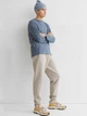 Лонгслив H&M 061029317_blue XXL Темно-голубой (6666000246738) - изображение 3