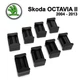 Ремкомплект обмежувача дверей Skoda OCTAVIA (II) 2004 до 2013 фіксатори вкладки втулки - зображення 1