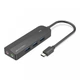 Хаб USB 3.1 Type-C Vention TGQBB 3xUSB 3.0/MicroUSB/3.5mm Sound Adapter чорний - зображення 1