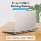 Док-станция Vention THTHC 11-в-1 USB3.1 Type-C: HDMI, VGA, USB-C, 3x USB 3.0, RJ45, SD/TF картридер, TRRS 3.5мм, PD 100W - изображение 3