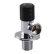 Кран кутовий кераміка SOLOMON EXCLUSIVE 1/2″X3/4″ 989 BLACK ( 1шт.) - изображение 1