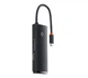 USB Хаб Baseus Lite Series 6-Port Type-C HUB Docking Station to HDMI+USB3.0*2+Type-C Data+SD Black WKQX050001 - изображение 2