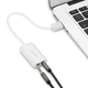 Звуковая карта Ugreen US205 USB AUX Jack TRRS (Mic + Ear) ALC4042 15 см Белая (30143) - изображение 5