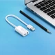 Звуковая карта Ugreen US205 USB AUX Jack TRRS (Mic + Ear) ALC4042 15 см Белая (30143) - изображение 6