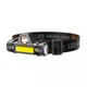 Фонарик HIGH POWER HEADLAMP для головы налобный аккумуляторный 18650 с двумя диодами XPE и COB + micro USB чёрный Без Бренда (755762) - зображення 3
