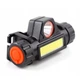 Фонарик HIGH POWER HEADLAMP для головы налобный аккумуляторный 18650 с двумя диодами XPE и COB + micro USB чёрный Без Бренда (755762) - зображення 5
