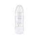 Бутылочка для кормления Nuk First Choice Plus Сердца 300 мл Бежевая (3952398) - изображение 1