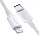 Дата кабель USB-C to Lightning 1.5m US1713A Nickel Plating ABS Shell White Ugreen (60748) - изображение 1