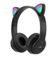 Наушники Bluetooth УШКИ CATear LED беспроводные RGB 360 мАч Чёрные CPM-047-Black - изображение 8