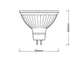 Лампа светодиодная 3.8W 12V 350lm 3000К GU5.3 50х44mm рефлекторная [4058075796652] OSRAM PARATHOM MR16 - изображение 5