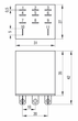 Проміжне реле 10А 3к 220V AC LY3 [RRP10-3-10-220A] РЭК77/3 UEC - зображення 2