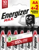 Батарейки Energizer Max AA 4+2 шт (6429521) - изображение 1