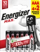Батарейки Energizer Max AAA 4+2 шт (6429531) - изображение 1