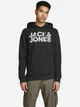 Худи мужское Jack & Jones Sweatshirts 12152840-3 2XL Черное (5715106795563) - изображение 1