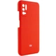 Чехол Silicone Cover Full Camera (AAA) для Xiaomi Redmi Note 10 5G / Poco M3 Pro Красный / Red (00000049833_4) - изображение 2