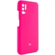 Чохол Silicone Cover Full Camera (AAA) для Xiaomi Redmi Note 10 5G / Poco M3 Pro Рожевий / Shiny pink - зображення 2