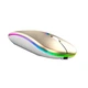 Беспроводная мышь Bluetooth A-4Tech 2.4 ГГц Со светодиодной RGB-подсветкой аккумуляторная, бесшумная Gold - изображение 4