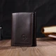 Зручний чоловічий гаманець у три складання GRANDE PELLE 16787 Темно-коричневий - зображення 6