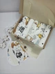 Пеленки для ребенка набор с слюнявчиком и грызунцем a.l.babybox Мамины объятия - изображение 1