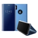 Чехол Mirror для Iphone XR книжка зеркальный Clear View Blue - изображение 5