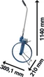 Курвиметр Bosch Professional GWM 40 (колесо измерительное), D колеса (объем) 389.1мм (1.22 м) (0.601.074.100) - изображение 4
