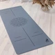 Килимок для йоги Marjari Yoga Master PRO 183x68x0.4 cм Grey Mandala - зображення 1