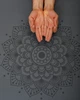 Килимок для йоги Marjari Yoga Master PRO 183x68x0.4 cм Grey Mandala - зображення 2