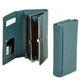 Кожаный кошелек Classik DR. BOND W1-V light-blue - изображение 2