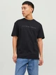 Футболка хлопковая длинная мужская Jack & Jones 12234746 XL Black (5715424100896) - изображение 1