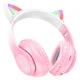 Беспроводные наушники складные HOCO W42 с кошачьими ушками |BT5.3, AUX/TF, 10h| Pink - изображение 3
