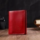 Невелике жіноче портмоне в три складання з монетницею GRANDE PELLE Червона натуральна шкіра (bg167fash85) - зображення 8