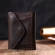 Удобный мужской кошелек в три сложения GRANDE PELLE 16787 Темно-коричневый - изображение 7