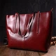 Сумка шоппер женская из натуральная кожи Vintage leather-22076 Бордовая - изображение 10