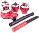 Набір плашок трубних Intertool 1/2" 3/4" 1" 1 1/4" з тримачем клуппи сантехнічні для нарізання різьблення на трубах в кейсі (000003158) - зображення 3