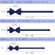 Бабочка Bow Tie House большая Denim Blue однотонная габардин 09425L - изображение 4