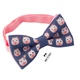 Бабочка Bow Tie House фиолетово-розовая с китайской свинкой 2019 - новогодняя 10132 - изображение 2