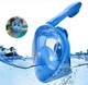 Маска для снорклінгу повнолицьова Easybreath Синя S/M - изображение 6