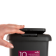 Ведро для мусора MVM с крышкой и педалью BIN-01 10л Антрацит (BIN-01 10L ANTHRACITE) - изображение 6