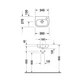 Умивальник підвісний DURAVIT D-Code 360x270x130мм напівкруглий білий 07053600082 - зображення 2