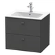 Тумба під умивальник DURAVIT Brioso 62x55.3x47.9см підвісна сіра BR410104949 - зображення 1