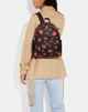 Рюкзак шкіряний Coach Court Backpack With Wild Strawberry Print Black 341667bl - зображення 5