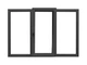 Окно металлопластиковое Framex трехстворчатое поворотно-откидное энергосберегающее правое 2400х1400 мм Антрацит в масе (ПО2400-1400ПА) - изображение 2