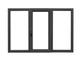 Окно металлопластиковое Framex трехстворчатое поворотно-откидное энергосберегающее правое 2400х1400 мм Антрацит в масе (ПО2400-1400ПА) - изображение 3