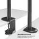 Настільне кріплення для двох моніторів OfficePro MA102 17-32" 2-9 кг Black - зображення 16