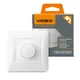 Светорегулятор (димер) поворотный VIDEX Binera 600 Вт Белый (VF-BNDM600-W) - изображение 1