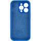 Чехол Silicone Case Full Camera Protective (AA) для Apple iPhone 14 Pro Max (6.7") Синий / Capri Blue Без бренда - изображение 6